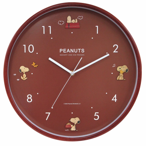 ピーナッツ ウッドパーツクロック壁掛け時計 ／掛け時計 置き時計・掛け時計 インテリア 住まい・家具 ギフト プレゼント プチギフト 祝い お年賀 御年賀 2026 送料無料 人気 年始挨拶 バレンタイン チョコ 以外 子供 友達