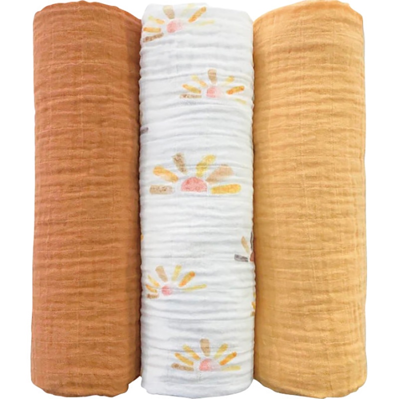 スワドルデザインズ モスリンブランケット3枚セット サニーデイズ /プレゼント ギフト おくるみ ベビーファッション キッズ・ベビー・マタニティ お歳暮 お年賀 クリスマス ギフト