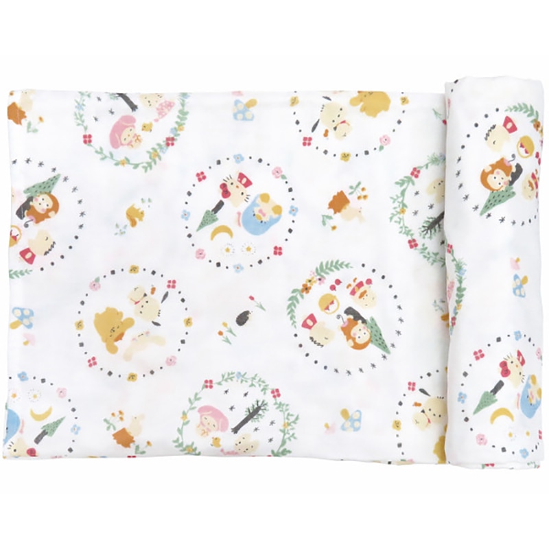 サンリオベビー ガーゼおくるみ フラワーリング /プレゼント ギフト おくるみ ベビーファッション キッズ・ベビー・マタニティ お歳暮 お年賀 クリスマス ギフト