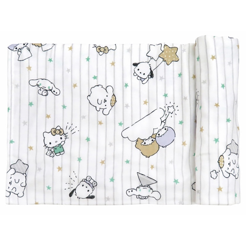 サンリオベビー ガーゼおくるみ 星グレーストライプ /プレゼント ギフト おくるみ ベビーファッション キッズ・ベビー・マタニティ お歳暮 お年賀 クリスマス ギフト