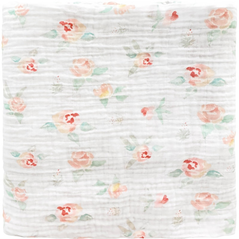 スワドルデザインズ モスリンブランケット1枚 ピーチピンクフローラル /プレゼント ギフト おくるみ ベビーファッション キッズ・ベビー・マタニティ お歳暮 お年賀 クリスマス ギフト