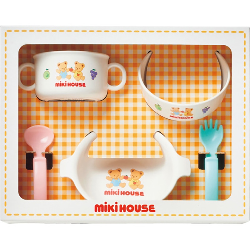 ミキハウス テーブルウェアセット /プレゼント ギフト ベビー食器 授乳用品・ベビー用食事用品 キッズ・ベビー・マタニティ お歳暮 お年賀 クリスマス ギフト