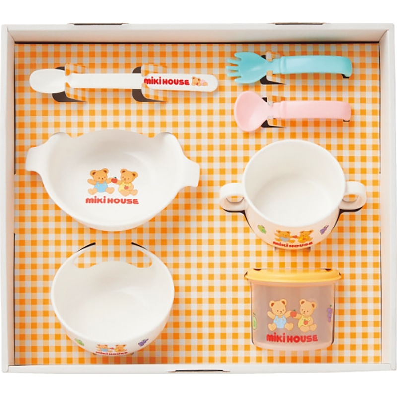 ミキハウス テーブルウェアセット /プレゼント ギフト ベビー食器 授乳用品・ベビー用食事用品 キッズ・ベビー・マタニティ お歳暮 お年賀 クリスマス ギフト