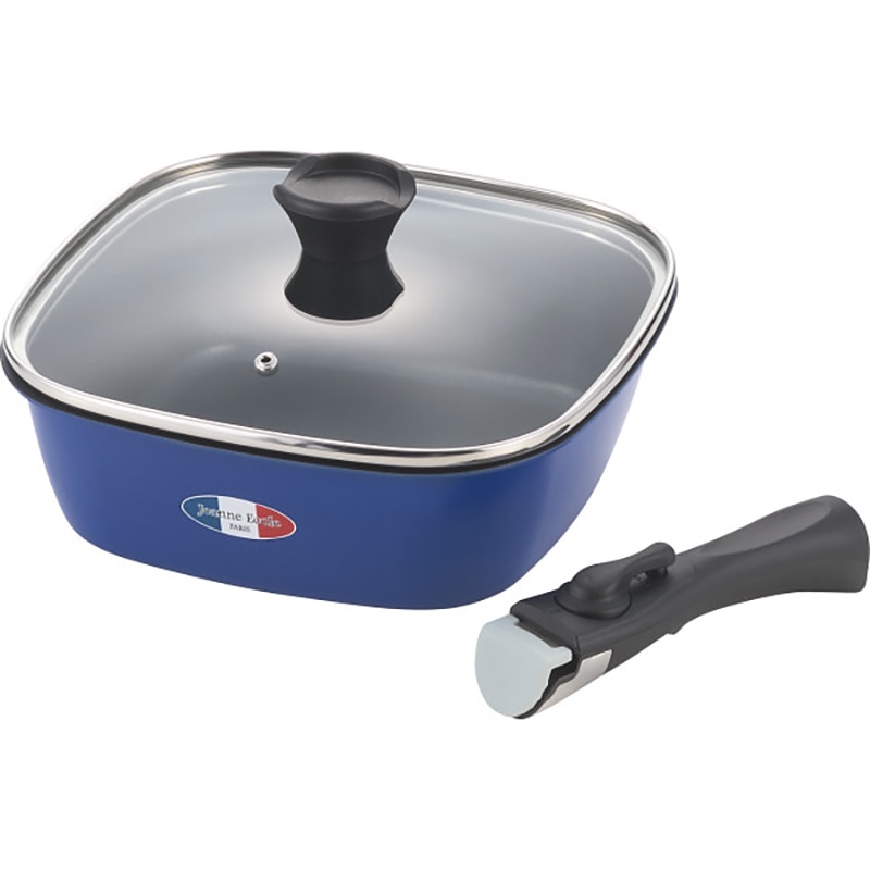 ジャンヌ・エコール 着脱ハンドル角型深鍋(24cm) ／プレゼント ギフト 鍋 調理器具 キッチン用品 お歳暮 お年賀 クリスマス ギフト