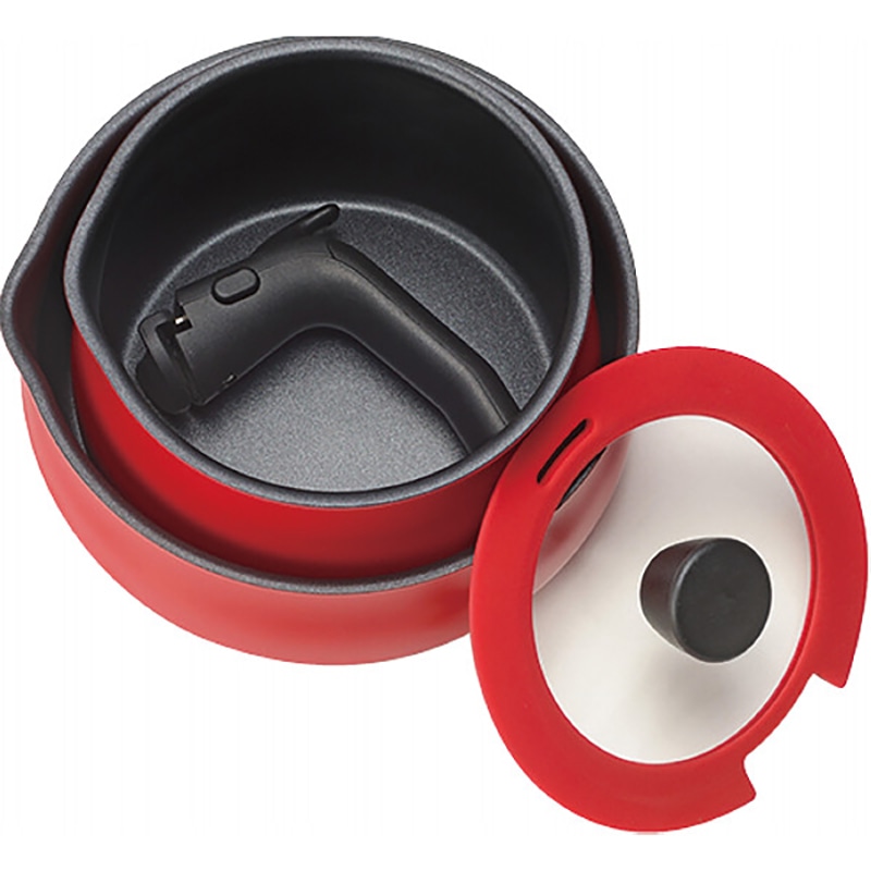 トゥーメイ 着脱IH対応マルチセット(L) レッド ／プレゼント ギフト 鍋 調理器具 キッチン用品 お歳暮 お年賀 クリスマス ギフト