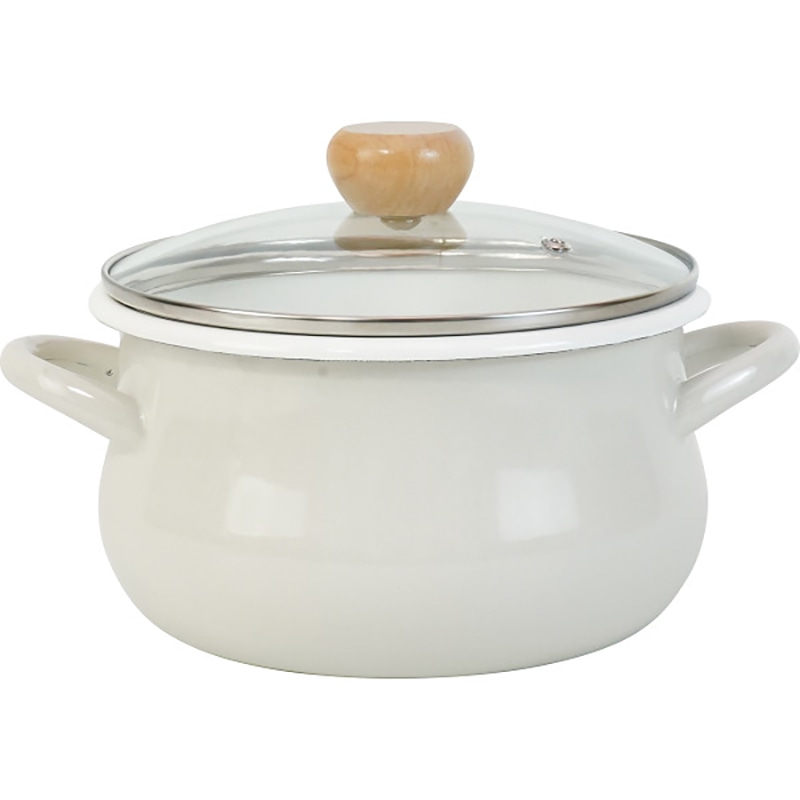 ストクック IHホーローポット(20cm) グレー ／プレゼント ギフト 鍋 調理器具 キッチン用品 お歳暮 お年賀 クリスマス ギフト