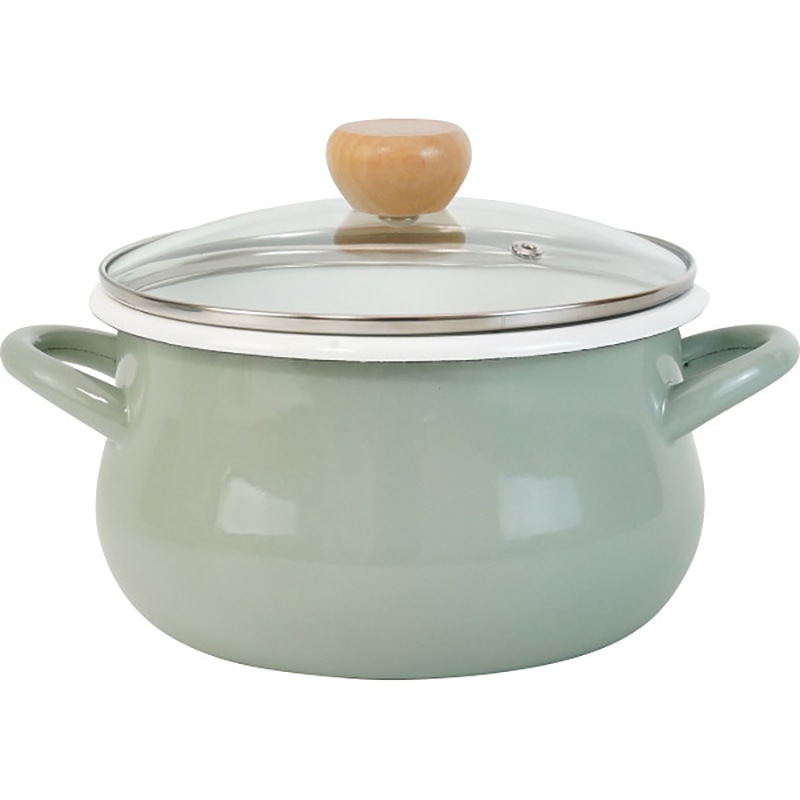 ストクック IHホーローポット(20cm) グリーン ／プレゼント ギフト 鍋 調理器具 キッチン用品 お歳暮 お年賀 クリスマス ギフト