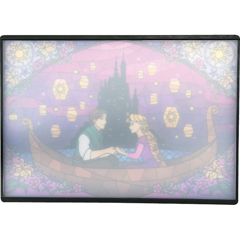 ディズニー スタンド付ステンドグラス風まな板 ラプンツェル ／プレゼント ギフト まな板・カッティングボード 調理器具 キッチン用品 お歳暮 お年賀 クリスマス ギフト