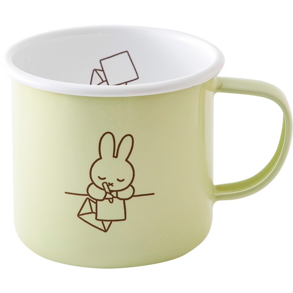 富士ホーロー ミッフィーパステルマグ(8cm) ペールグリーン ／マグカップ・ティーカップ コーヒー・お茶用品 キッチン用品 ギフト プレゼント プチギフト 祝い お年賀 御年賀 2026 送料無料 人気 年始挨拶 バレンタイン チョコ 以外 子供 友達