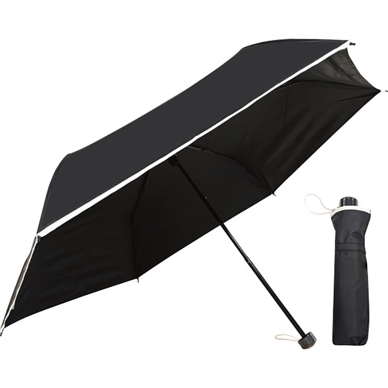 裏黒コーティング 裾パイピング55cm晴雨兼用傘 ブラック ／プレゼント ギフト 晴雨兼用傘 傘 バッグ・小物・雑貨 ファッション お歳暮 お年賀 クリスマス ギフト
