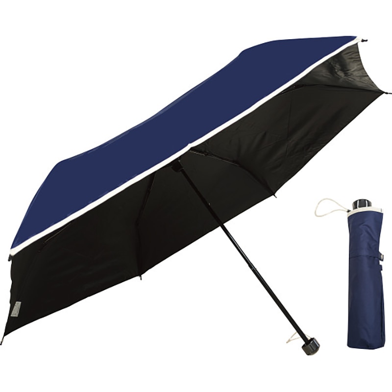 裏黒コーティング 裾パイピング55cm晴雨兼用傘 ネイビー ／プレゼント ギフト 晴雨兼用傘 傘 バッグ・小物・雑貨 ファッション お歳暮 お年賀 クリスマス ギフト