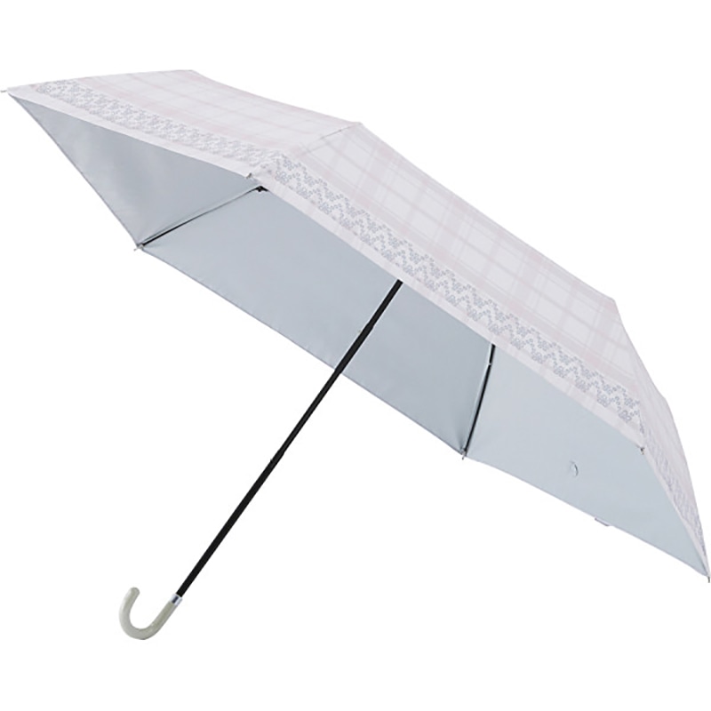 ビューティーシールド晴雨兼用折りたたみ日傘 チェックペールピンク ／プレゼント ギフト 晴雨兼用傘 傘 バッグ・小物・雑貨 ファッション お歳暮 お年賀 クリスマス ギフト