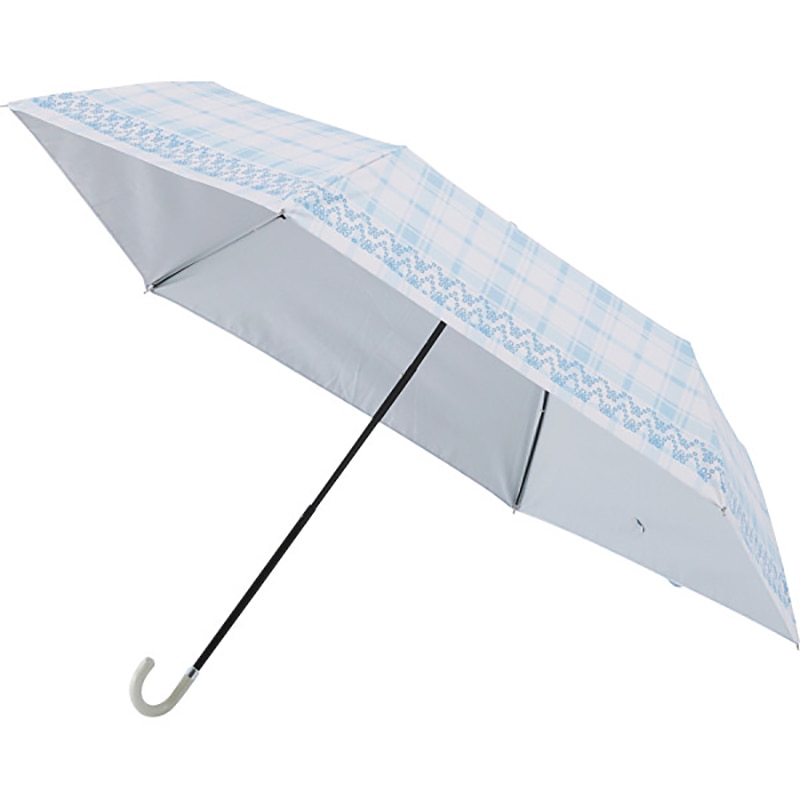ビューティーシールド晴雨兼用折りたたみ日傘 チェックペールスカイ ／プレゼント ギフト 晴雨兼用傘 傘 バッグ・小物・雑貨 ファッション お歳暮 お年賀 クリスマス ギフト