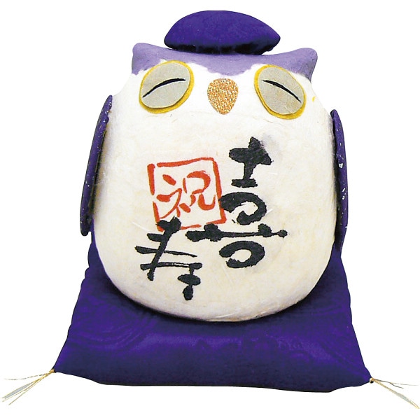 ちぎり和紙 長寿の祝いふくろう 喜寿 ／絵画 アート・美術品・骨董品・民芸品 ホビー エンタメ・ホビー ギフト プレゼント プチギフト 祝い お年賀 御年賀 2026 送料無料 人気 年始挨拶 バレンタイン チョコ 以外 子供 友達