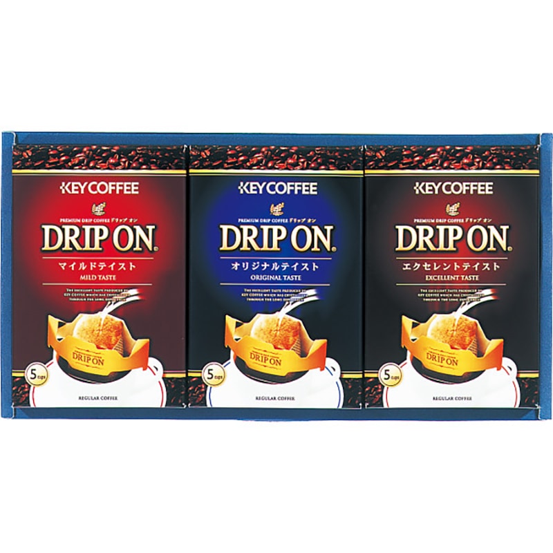 キーコーヒー ドリップオンコーヒーギフト(15袋) /プレゼント ギフト インスタントコーヒー コーヒー 水・ソフトドリンク 飲料 お歳暮 お年賀 クリスマス ギフト