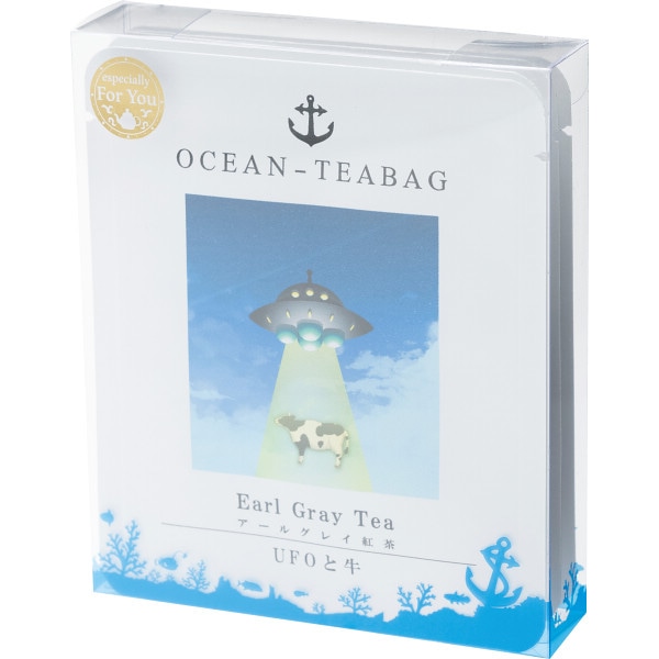 UFOと牛のティーバッグ(4包入) ／紅茶 お茶・紅茶 水・ソフトドリンク 飲料 ギフト プレゼント プチギフト 祝い お年賀 御年賀 2026 送料無料 人気 年始挨拶 バレンタイン チョコ 以外 子供 友達