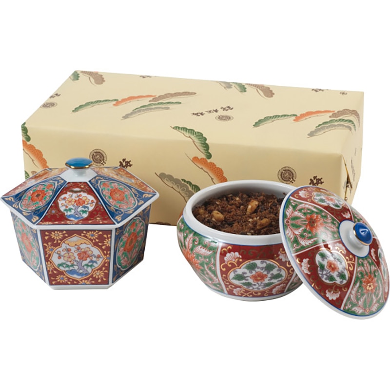 錦松梅 有田焼容器入 /プレゼント ギフト 佃煮 和風惣菜 惣菜・レトルト 食品 お歳暮 お年賀 クリスマス ギフト