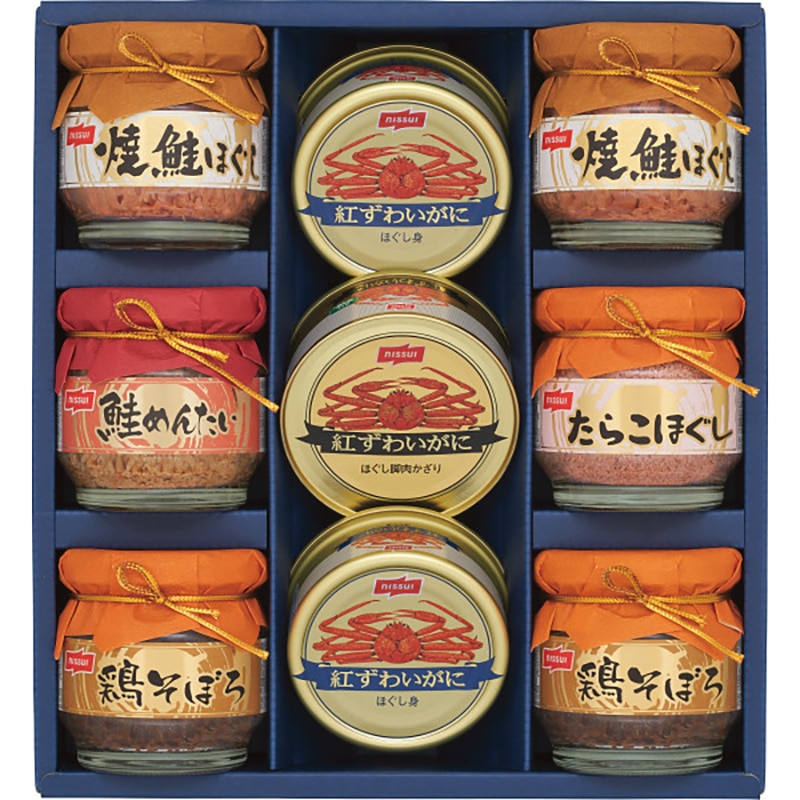 ニッスイ 瓶詰・かに缶詰ギフトセット ／プレゼント ギフト カニ 魚介類・水産加工品 食品 お歳暮 お年賀 クリスマス ギフト
