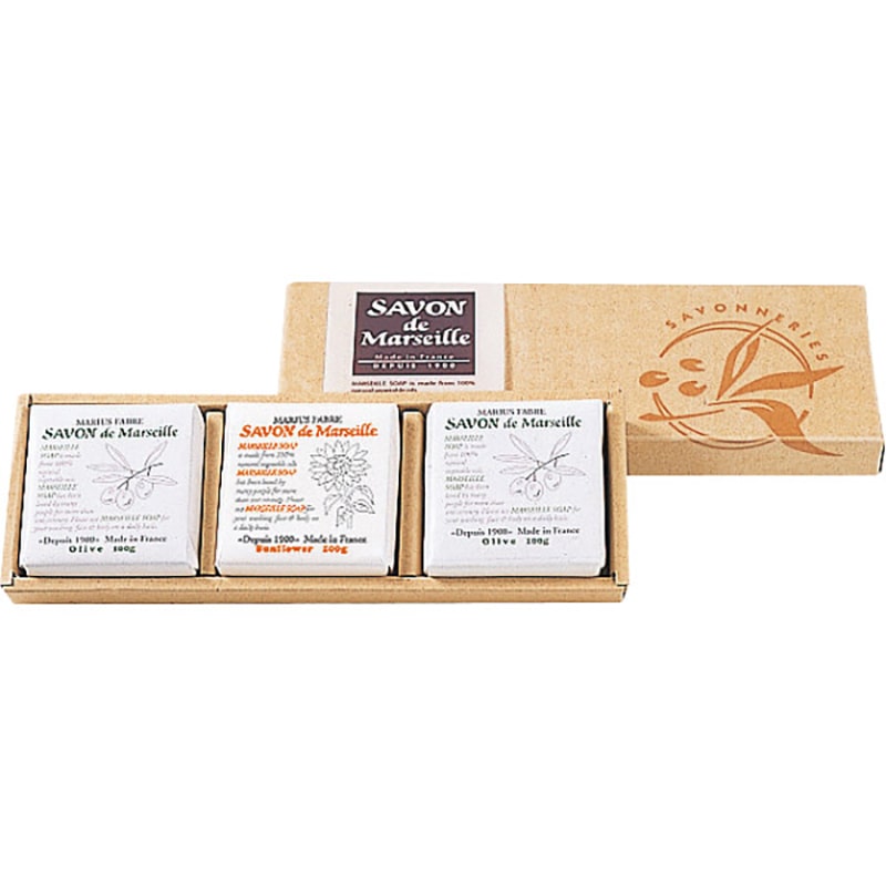 サボンドマルセイユ マルセイユ無香料ギフトセット 3個入 /プレゼント ギフト 石けん・ボディソープ ボディケア コスメ・ヘアケア お歳暮 お年賀 クリスマス ギフト