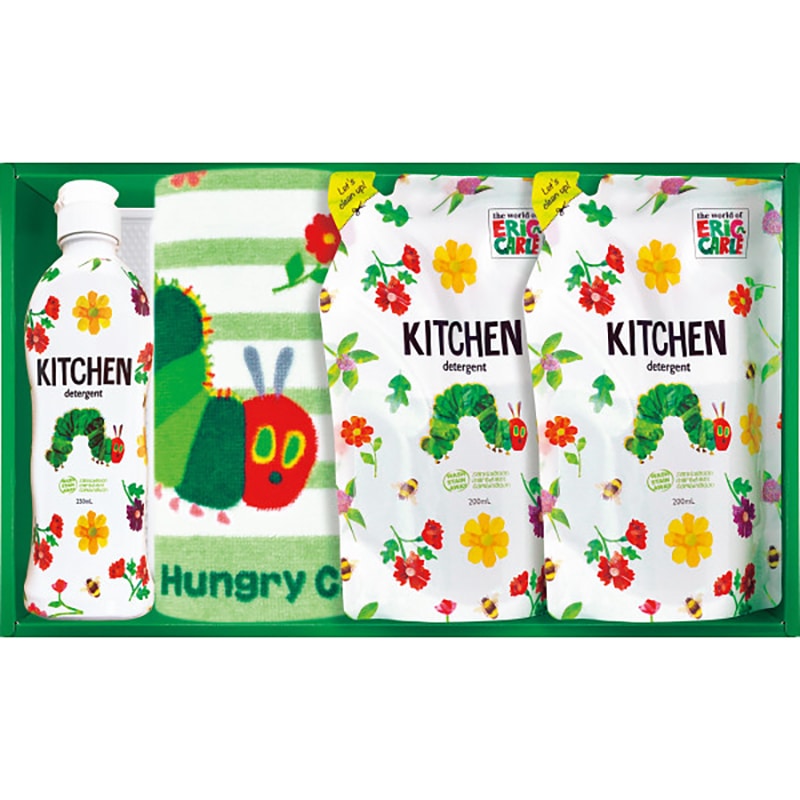 はらぺこあおむし キッチン洗剤タオルセット ／プレゼント ギフト キッチン用洗剤 洗剤・柔軟剤・クリーナー 日用消耗品 日用品・ヘルスケア お歳暮 お年賀 クリスマス ギフト
