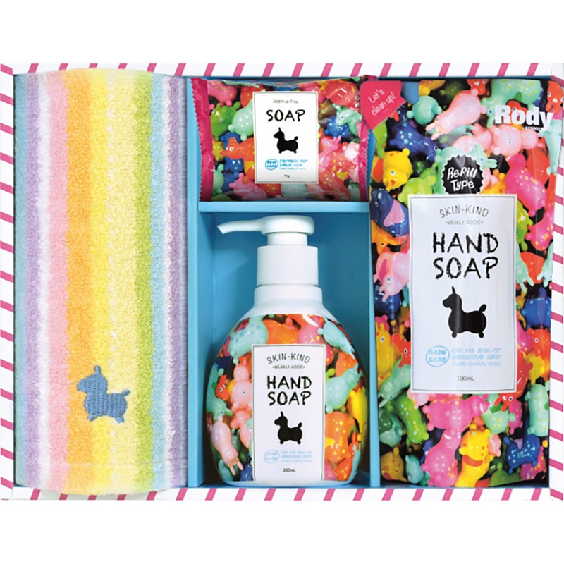 ロディ ハンドソープ&タオルセット /プレゼント ギフト ハンドソープ ボディケア コスメ・ヘアケア お歳暮 お年賀 クリスマス ギフト