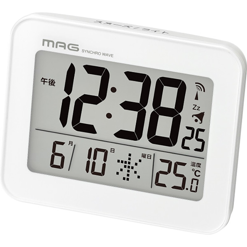 MAG デジタル電波目覚まし時計ファルマン /プレゼント ギフト 置き時計・掛け時計 インテリア 住まい・家具 お歳暮 お年賀 クリスマス ギフト