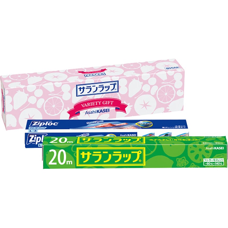 サランラップバラエティギフト5 ／プレゼント ギフト ラップ キッチン消耗品 日用消耗品 日用品・ヘルスケア お歳暮 お年賀 クリスマス ギフト