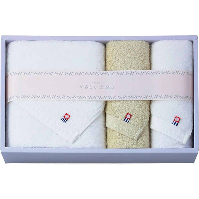やさしいたおる バス・フェイスタオルセット グリーン /プレゼント ギフト タオル 日用品・ヘルスケア お歳暮 お年賀 クリスマス ギフト