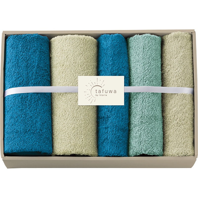 tafuwa ミニバス・フェイスタオルセット ブルー /プレゼント ギフト タオル 日用品・ヘルスケア お歳暮 お年賀 クリスマス ギフト