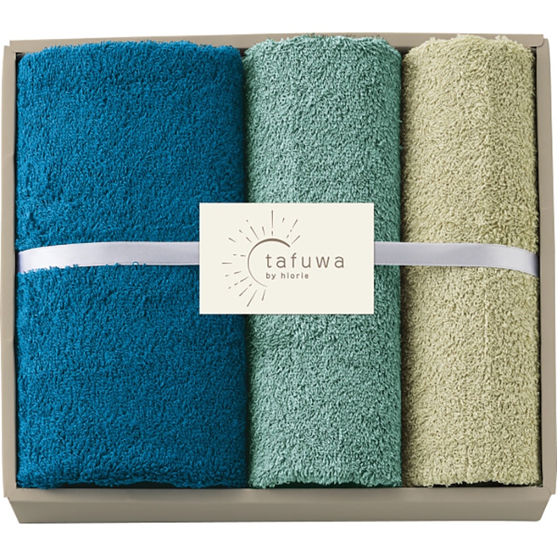 tafuwa ミニバス・フェイスタオルセット ブルー /プレゼント ギフト タオル 日用品・ヘルスケア お歳暮 お年賀 クリスマス ギフト