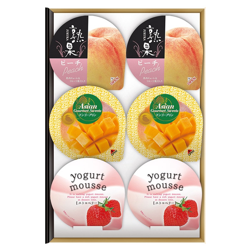 金澤兼六製菓 フルーティーデザートコレクション6個  ／ゼリー 洋菓子 スイーツ・お菓子 食品 ギフト プレゼント プチギフト 祝い バレンタイン チョコ 以外 子供 友達 ホワイトデー お返し 人気 カード