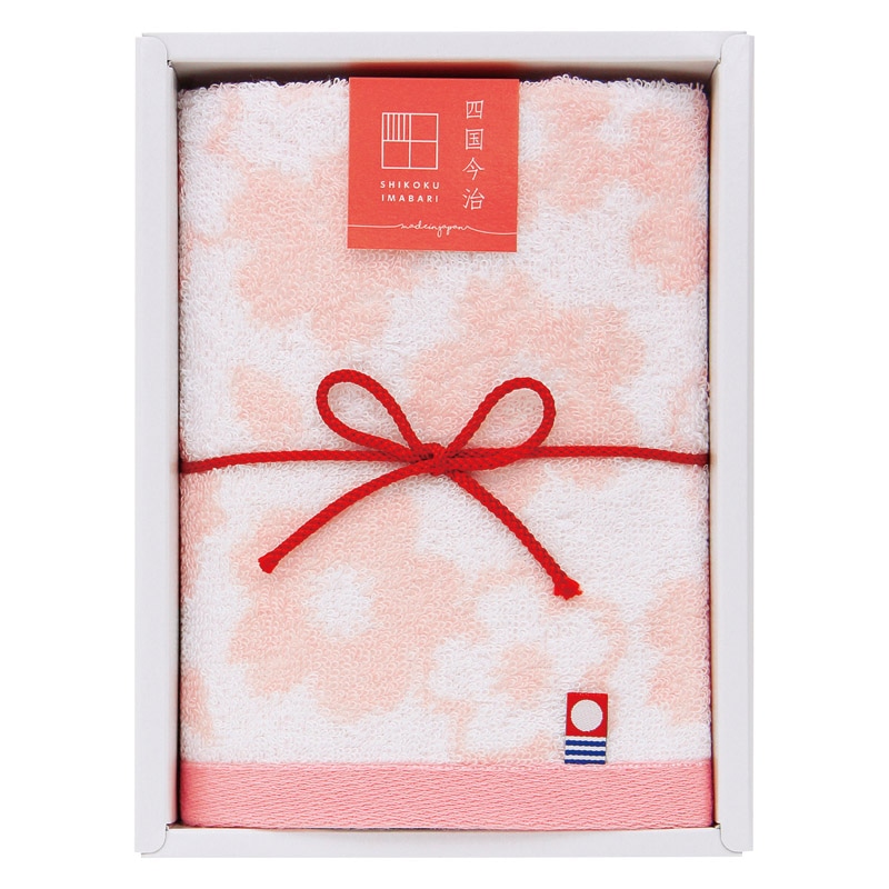 今治ギフト 華音 ウォッシュタオル サクラ ／タオル 日用品・ヘルスケア ギフト プレゼント プチギフト 祝い バレンタイン チョコ 以外 子供 友達 ホワイトデー お返し 人気 カード