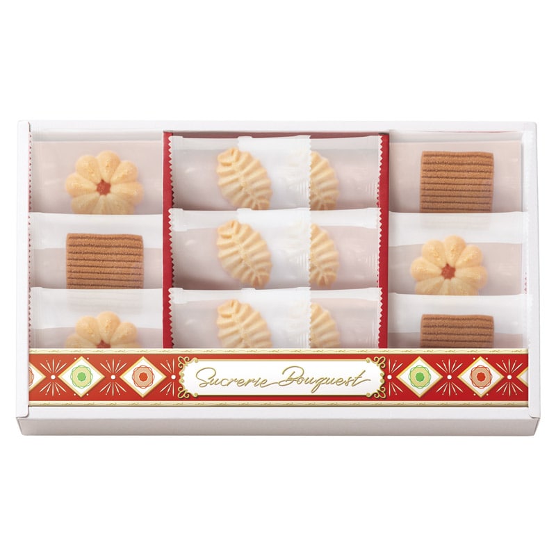 シュクルリーブーケ ベイクドクッキーセット  ／各種洋菓子セット 洋菓子 スイーツ・お菓子 食品 ギフト プレゼント プチギフト 祝い バレンタイン チョコ 以外 子供 友達 ホワイトデー お返し 人気 カード