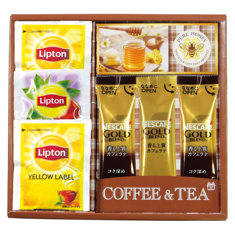 ネスカフェ･リプトン･はちみつギフト  ／紅茶 お茶・紅茶 水・ソフトドリンク 飲料 ホワイトデー お返し 人気 プチ 卒業 入学 記念品 プレゼント お祝 2026 送料無料 ギフト プレゼント