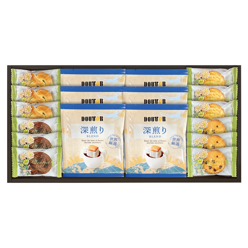 ドトールコーヒと4種類のクッキー詰合せ  ／インスタントコーヒー コーヒー 水・ソフトドリンク 飲料 ホワイトデー お返し 人気 プチ 卒業 入学 記念品 プレゼント お祝 2026 送料無料 ギフト プレゼント