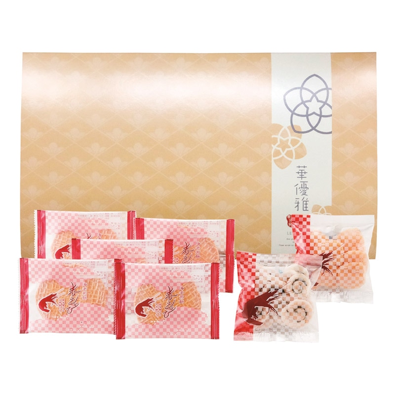 華優雅 えびせんギフト  ／各種せんべい・米菓セット せんべい・米菓 スイーツ・お菓子 食品 ギフト プレゼント プチギフト 祝い バレンタイン チョコ 以外 子供 友達 ホワイトデー お返し 人気 カード