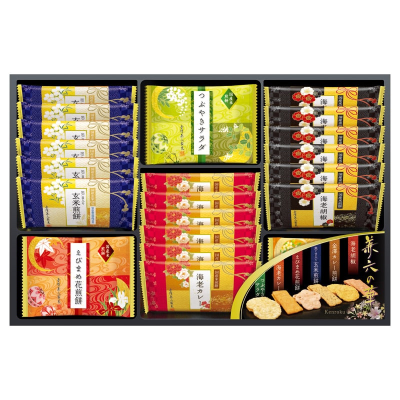 兼六の華  ／各種せんべい・米菓セット せんべい・米菓 スイーツ・お菓子 食品 ギフト プレゼント プチギフト 祝い バレンタイン チョコ 以外 子供 友達 ホワイトデー お返し 人気 カード