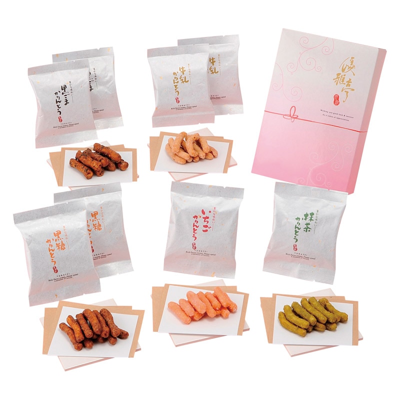 優雅亭 かりんとうギフト  ／かりんとう 和菓子 スイーツ・お菓子 食品 ギフト プレゼント プチギフト 祝い バレンタイン チョコ 以外 子供 友達 ホワイトデー お返し 人気 カード