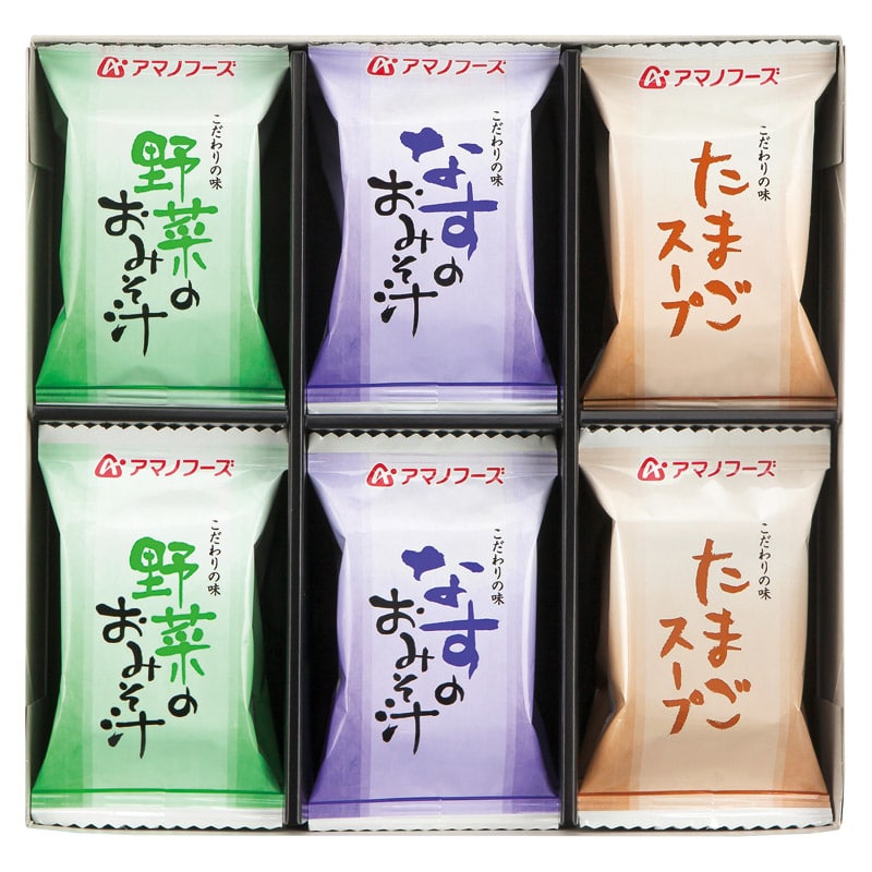 アマノフーズ 味わいづくしギフト  ／お吸い物 和風惣菜 惣菜・レトルト 食品 ギフト プレゼント プチギフト 祝い バレンタイン チョコ 以外 子供 友達 ホワイトデー お返し 人気 カード