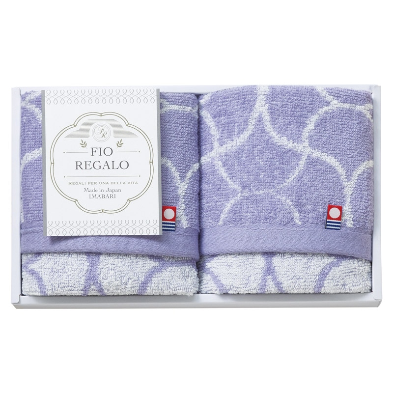 FIO REGALO ウォッシュタオル2P  ／タオル 日用品・ヘルスケア ギフト プレゼント プチギフト 祝い バレンタイン チョコ 以外 子供 友達 ホワイトデー お返し 人気 カード