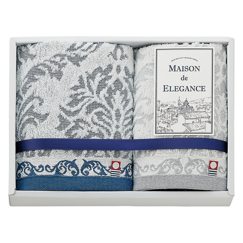 MAISON de ELEGANCE メゾン ド エレガンス フェイスタオル&ウォッシュタオル  ／タオル 日用品・ヘルスケア ギフト プレゼント プチギフト 祝い バレンタイン チョコ 以外 子供 友達 ホワイトデー お返し 人気 カード