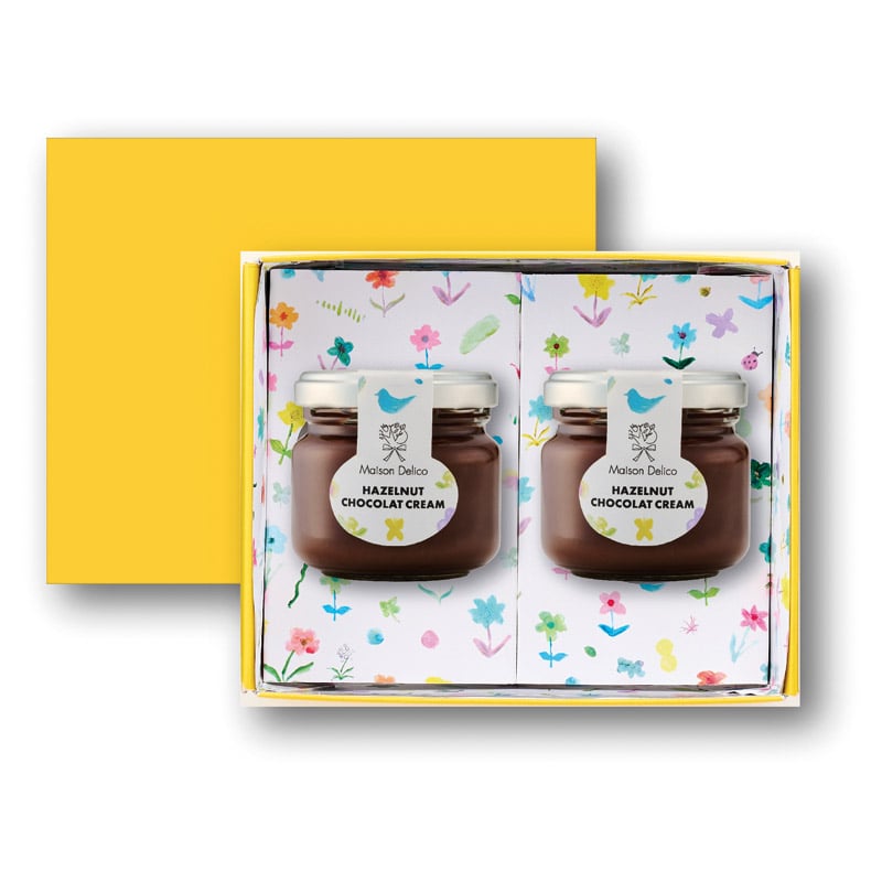 メゾンデリコ ヘーゼルナッツショコラクリームセット  ／ジャム・コンフィチュール パン・ジャム・シリアル 食品 ギフト プレゼント プチギフト 祝い バレンタイン チョコ 以外 子供 友達 ホワイトデー お返し 人気 カード