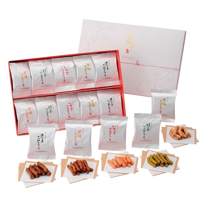 優雅亭 かりんとうギフト  ／かりんとう 和菓子 スイーツ・お菓子 食品 ギフト プレゼント プチギフト 祝い バレンタイン チョコ 以外 子供 友達 ホワイトデー お返し 人気 カード