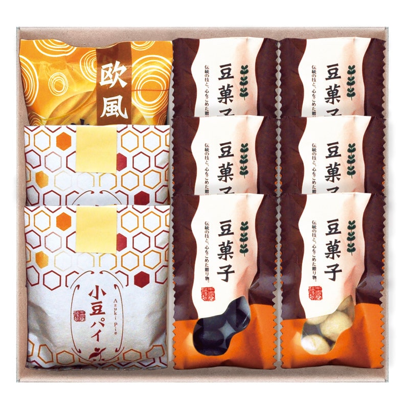 小豆パイ･欧風せんべい和菓子詰合せ  ／各種和菓子セット 和菓子 スイーツ・お菓子 食品 ギフト プレゼント プチギフト 祝い バレンタイン チョコ 以外 子供 友達 ホワイトデー お返し 人気 カード