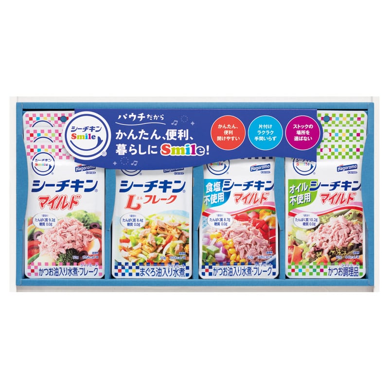 はごろもフーズ シーチキンSmileギフト  ／魚介類・水産加工品 食品 ギフト プレゼント プチギフト 祝い バレンタイン チョコ 以外 子供 友達 ホワイトデー お返し 人気 カード