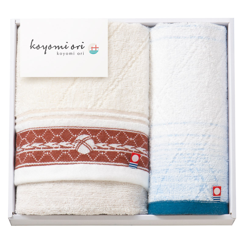 koyomi ori フェイスタオル&ウォッシュタオル /タオル 日用品・ヘルスケア ギフト プレゼント プチギフト 祝い バレンタイン チョコ 以外 子供 友達 ホワイトデー お返し 人気 カード