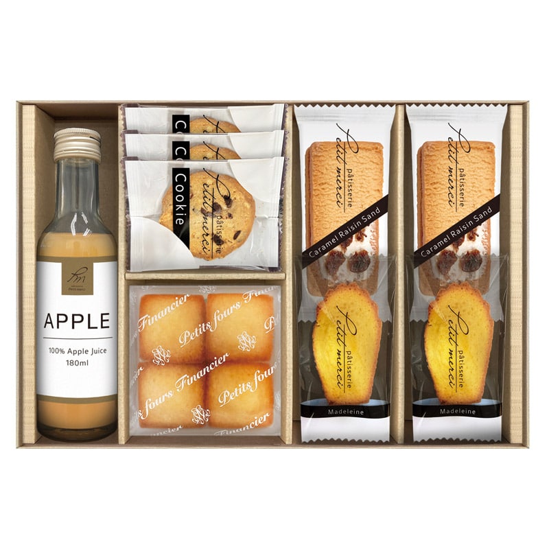 パティスリー プチメルシ フルーツドリンク&ガトーセレクション  ／各種洋菓子セット 洋菓子 スイーツ・お菓子 食品 ギフト プレゼント プチギフト 祝い バレンタイン チョコ 以外 子供 友達 ホワイトデー お返し 人気 カード