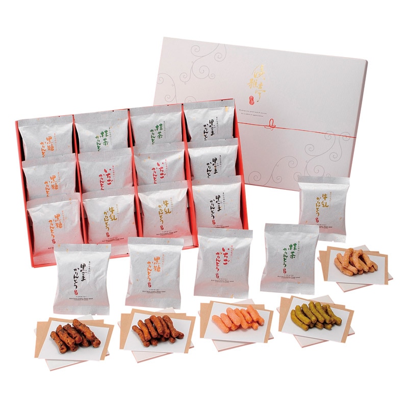 優雅亭 かりんとうギフト  ／かりんとう 和菓子 スイーツ・お菓子 食品 ギフト プレゼント プチギフト 祝い バレンタイン チョコ 以外 子供 友達 ホワイトデー お返し 人気 カード