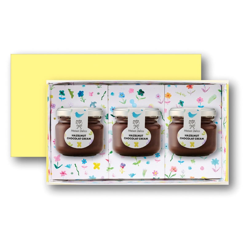 メゾンデリコ ヘーゼルナッツショコラクリームセット  ／ジャム・コンフィチュール パン・ジャム・シリアル 食品 ギフト プレゼント プチギフト 祝い バレンタイン チョコ 以外 子供 友達 ホワイトデー お返し 人気 カード