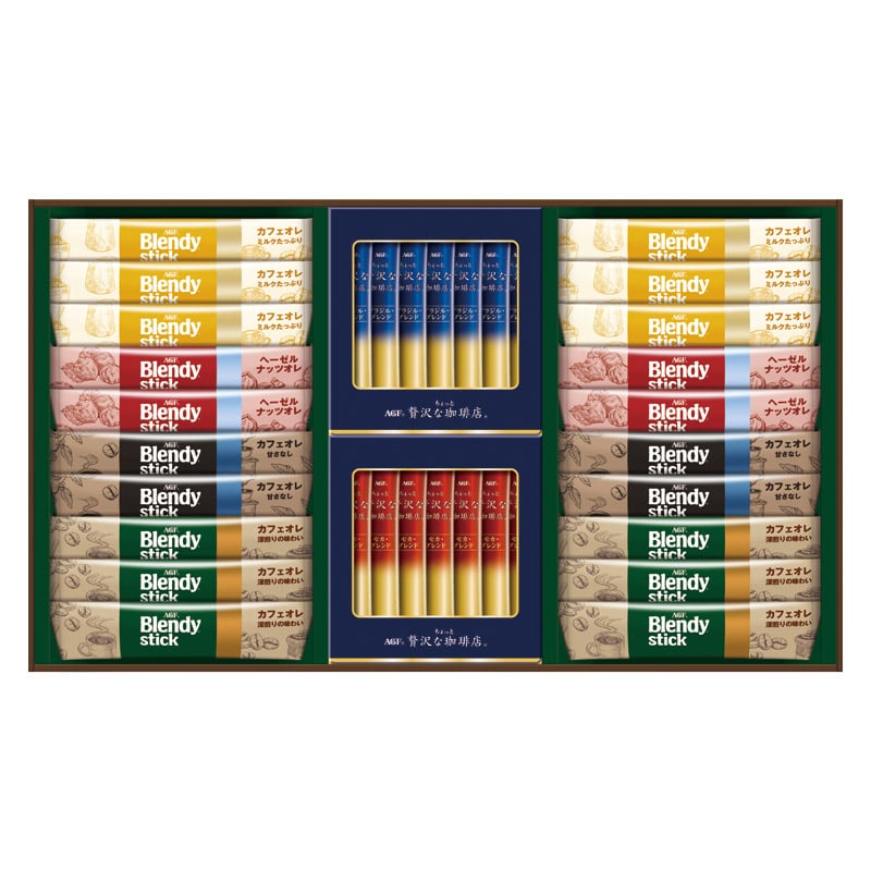 AGF スティック カフェオレ&ブラック アソートギフト  ／インスタントコーヒー コーヒー 水・ソフトドリンク 飲料 ホワイトデー お返し 人気 プチ 卒業 入学 記念品 プレゼント お祝 2026 送料無料 ギフト プレゼント